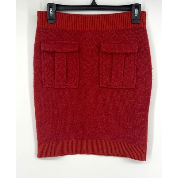 Anthropologie Moth Womens Wool Blend Textured Tweed Mini Skirt Size XS - Picture 1 of 5